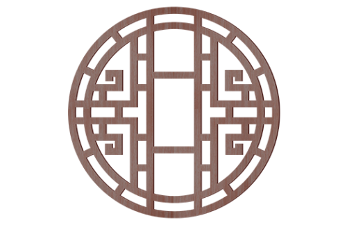 Oriental Round Wealth Symbol 8'