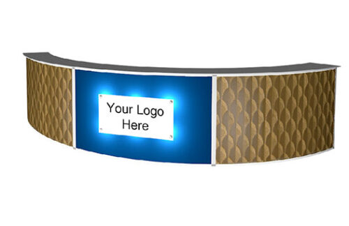 Half Round Bar w/ Bronze Panels and Custom Logo