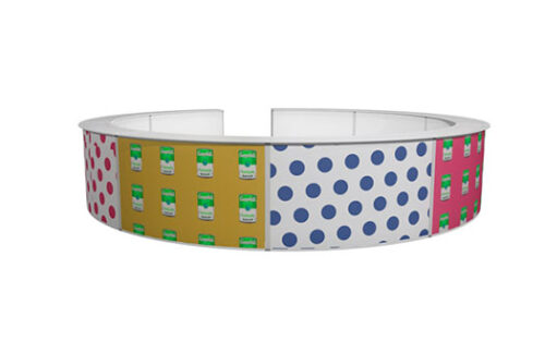 Full Round Lit Bar w/ Pop Art Panels