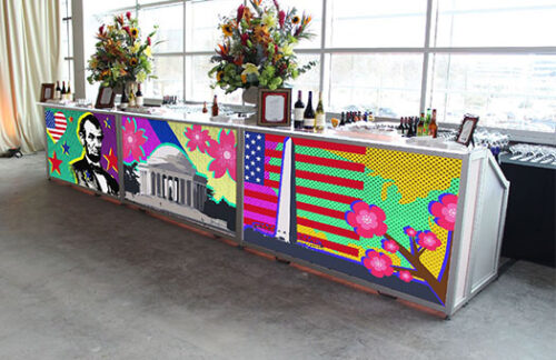 Premium Lit Bar w/ DC Pop Art Panel