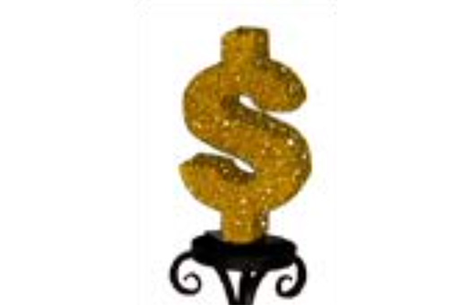 Dollar Sign on Candle Stem - Group of 3 1 Dollar Sign on Candle Stem - Group of 3