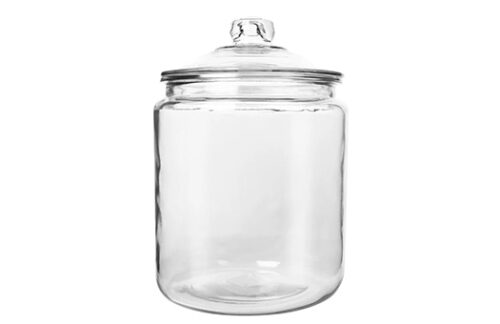 Glass Jar w/ Lid, 7" x 10"