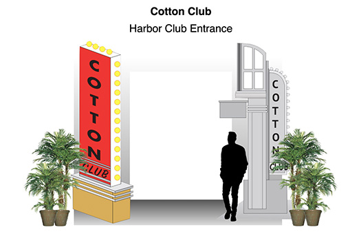 Cotton Club Entrance Marquee Sign