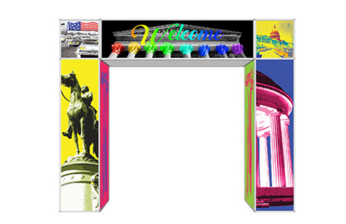 DC Arch with Pop Art Monuments