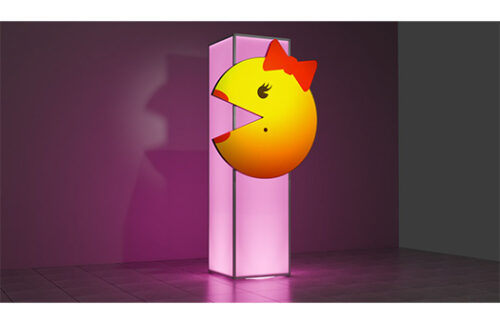 Mrs Pac Man Lit Column