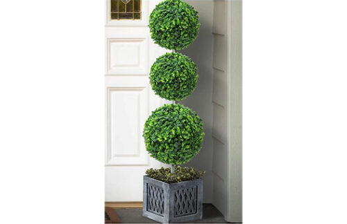 Lit Twinkle Boxwood Ball Topiary 26"
