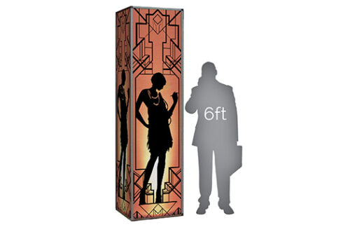 Art Deco w/ Flapper Lit Column
