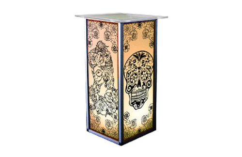 Lit Acrylic Cocktail High with Day of the Dead Panels