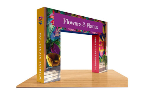 Custom Printed Rectangular Expo Arch 16ft x 11ft