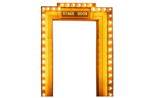 Stage Door Lit Entranceway