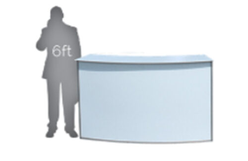 Curved Registration Desk