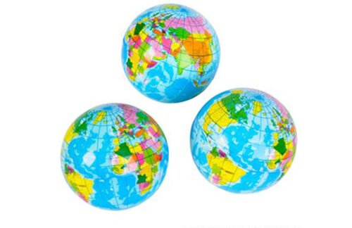 3" Earth Globes Vase Filler