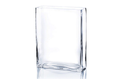 Rectangular Vase, Clear 8" x 12" x 2.5"