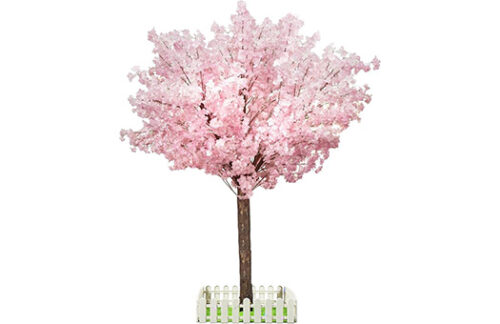 6ft Cherry Blossom Tree w/ Fence