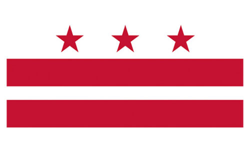 DC District of Columbia Flag, 3' x 5' Standard
