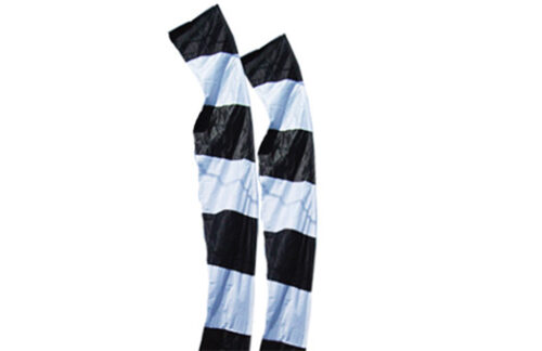 Flutter Flag, Black & White Stripes (NASCAR)