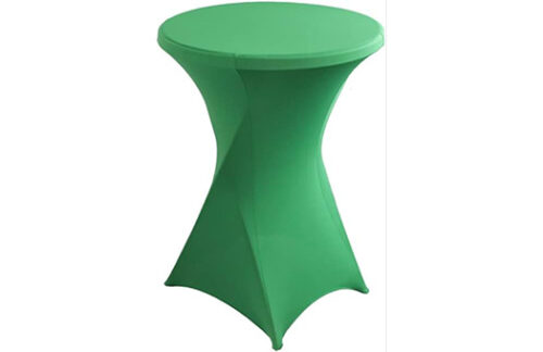 Spandex Linen Cocktail High Table 30", Moss Green