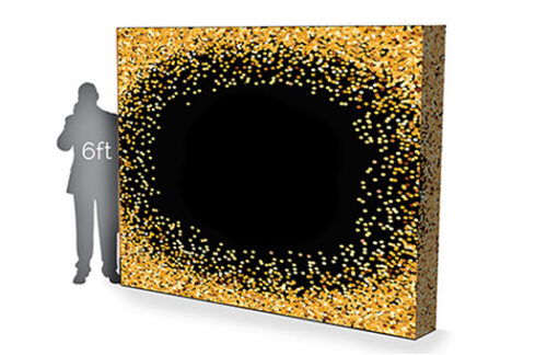 Gold Glitz Accordion Wall