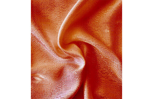 Banjo Drape, Orange 14'H x 10'W Section