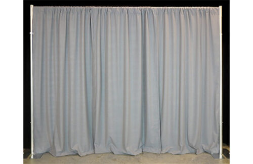 Pipe and Drape: Gray Commando 14ft x 10ft