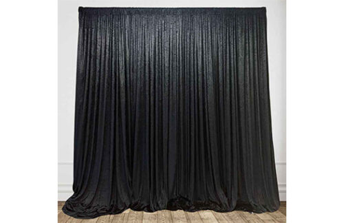 Panne Velvet Panel, Black 14'
