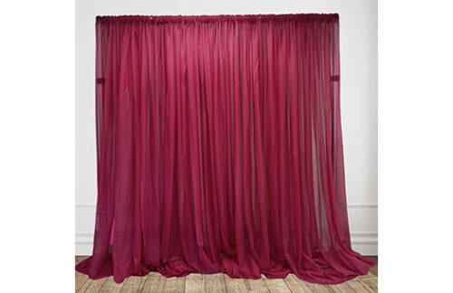 Drape Panel: Sheer Hot Pink 14'