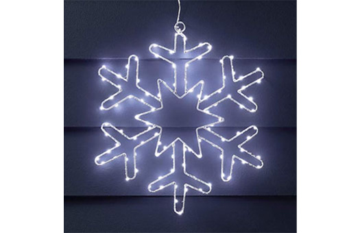 Snowflake Lights 14.5" Battery Operated 1 Snowflake Lights 14.5" Battery Operated