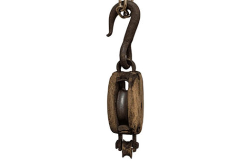 Vintage Rusted Pulley