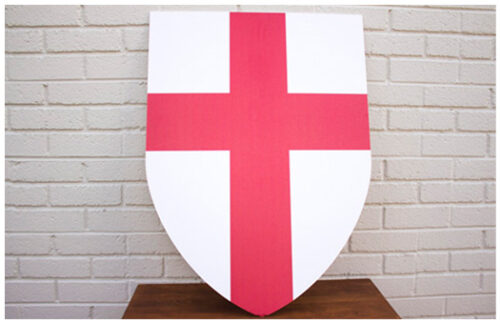 White Shield with Red Cross