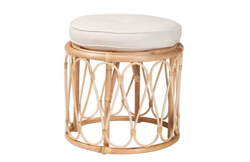 Bali Rattan Round Stool