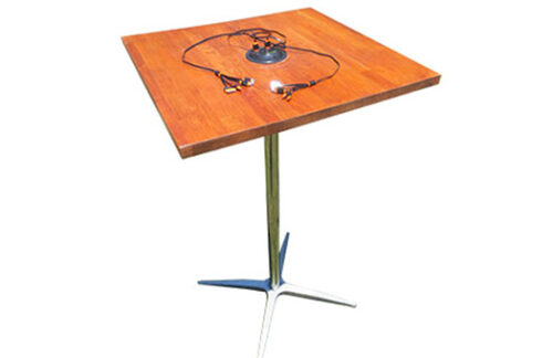 Chestnut Butcher Block Cocktail High Charging Station