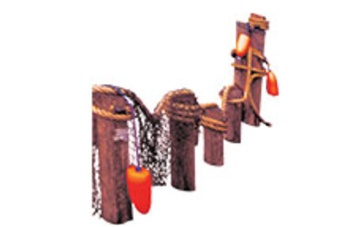 Beach Dock Posts Dressed