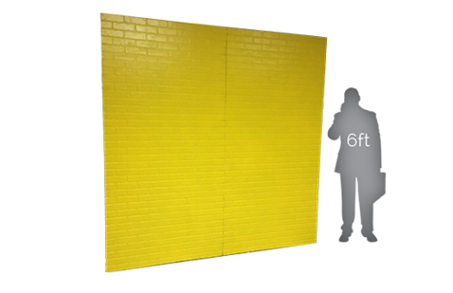 Bright Yellow Brick Wall
