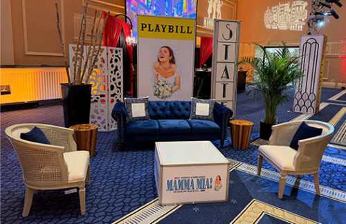 Blue Emma Mamma Mia Seating Group