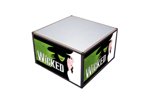 Lit Aluminum Coffee Table with Wicked Sides