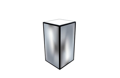 Pedestal, Mirror Panel 36"