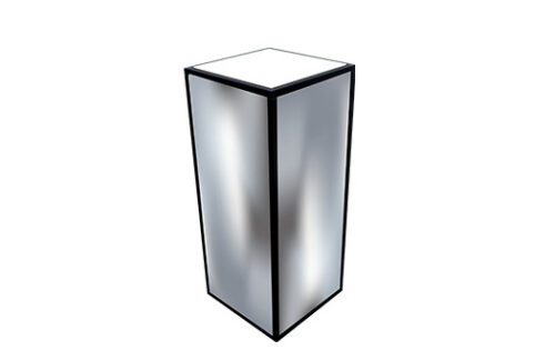 Pedestal, Mirror Panel 42"