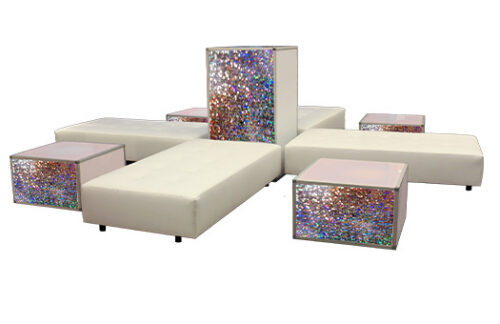 Pod Seating w/ Glitter Panels