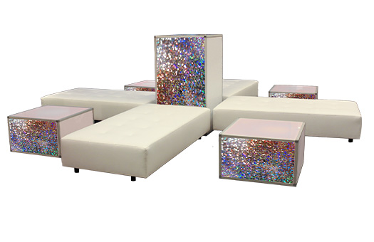 Pod Seating w/ Glitter Panels 1 Pod Seating w/ Glitter Panels
