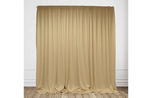 Poly Stretch Drape Section, Champagne 10' x 20'