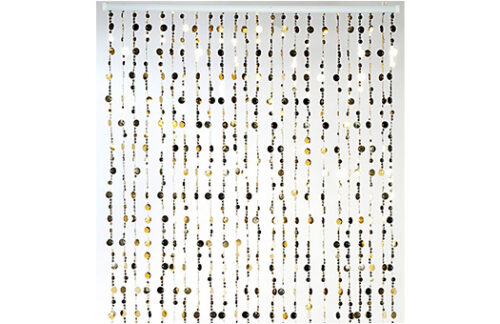 Bubbles Beaded Curtain 6ft, Gold
