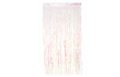 Metallic Curly Foil 8', White Iridescent