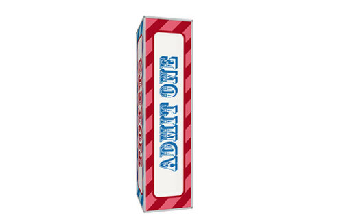 Carnival Column, Admit One 8ft