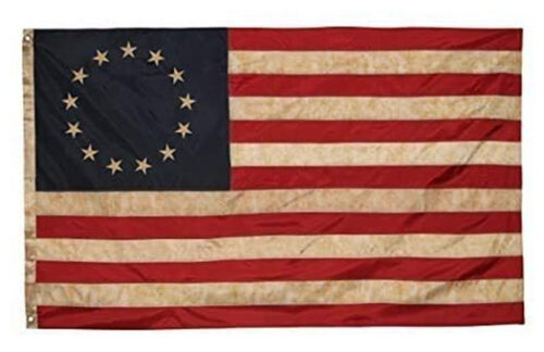 USA Tea Stained Colonial Flag, 3x5