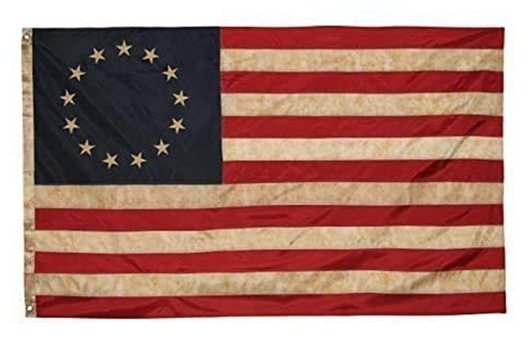USA Tea Stained Colonial Flag, 3x5 1 USA Tea Stained Colonial Flag, 3x5
