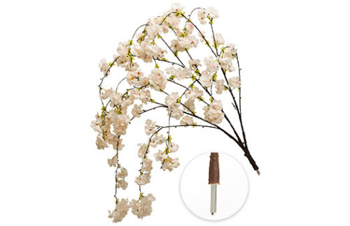 Interchangeable Drooping Cherry Blossom Branch, Pink
