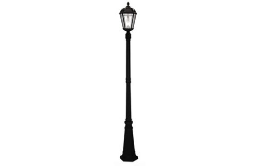 Solar Powered Lamp Post, Black