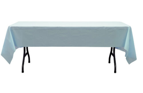 Plastic Rectangle Table Cover, 54" x 108", Blue