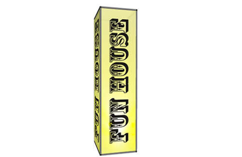 Carnival Lit Column, Fun House 8ft