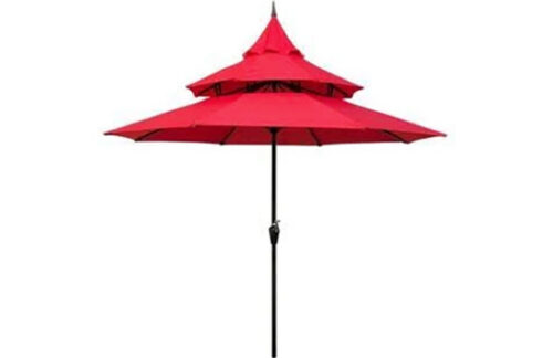 Pagoda Market Umbrella, Red 9ft